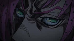 Diavolo, The Enigmatic Antagonist From Jojo's Bizarre Adventure, Posing In Front Of A Dark Backdrop. Wallpaper