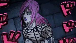 Diavolo, The Enigmatic Antagonist Of Jojo's Bizarre Adventure: Golden Wind, In A Powerful Pose Wallpaper