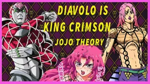 Diavolo, The Main Antagonist From Jojo's Bizarre Adventure, Posing Fiercely With His Stand, King Crimson Wallpaper