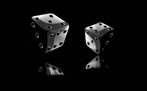 Dice Black Hd Desktop Wallpaper