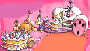 Diddl Birthday Celebration Wallpaper