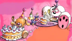 Diddl Birthday Celebration Wallpaper