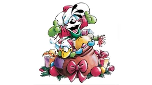 Diddl Christmas Celebration Wallpaper