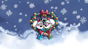 Diddl Christmas Heart Wallpaper