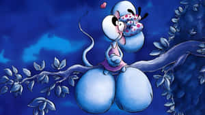 Diddl Mouse On Tree Wallpaper
