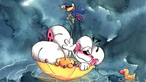 Diddl Mouse On Umbrella Wallpaper