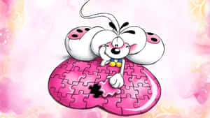 Diddl Puzzle Heart Wallpaper