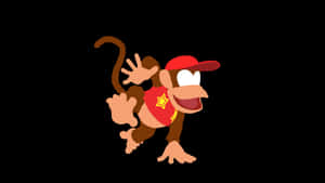 Diddy Kong In Action On A Thrilling Adventure Wallpaper