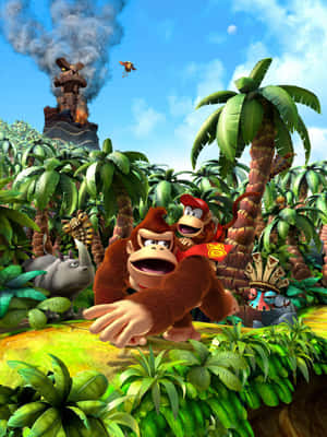 Diddy Kong Ready For Adventure Wallpaper