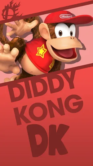 Diddy Kong's Adventurous Spirit Wallpaper