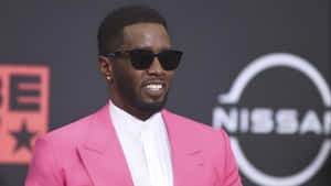 Diddy Stylish Pink Suit Wallpaper
