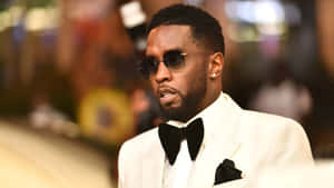 Diddy Stylish White Tuxedo Wallpaper