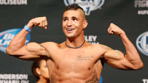 Diego Sanchez Fighter Flexing Wallpaper