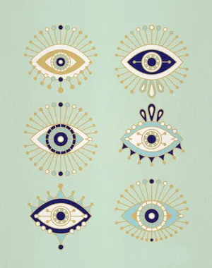 Different Evil Eye Designs Iphone Wallpaper