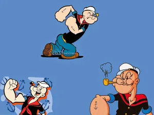 Different Faces Of Popeye Wallpaper