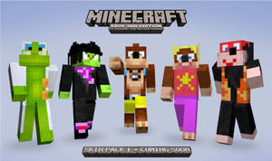 Different Skins Xbox 360 Minecraft Hd Wallpaper