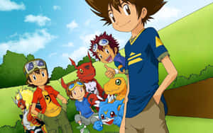 Digimon Adventure Groupwith Agumon Wallpaper