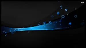 Digital 2d Bubble In Black And Blue Background Wallpaper