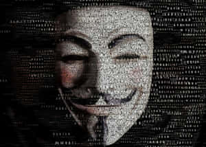 Digital Anonymous Mask Artwork Wallpaper