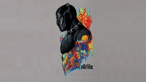 Digital Art Black Panther Hero Wallpaper