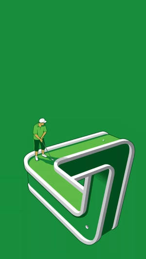 Digital Art Golf Iphone Wallpaper