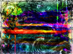 Digital Art Installation In A Museum Of Modern Art Wallpaper