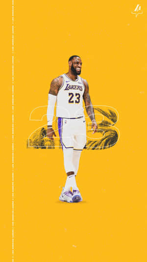 Digital Art Lakers Lebron James Iphone Wallpaper