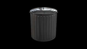 Digital Art Metal Trash Can Wallpaper