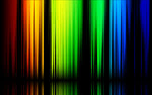 Digital Art Of Cool Colored Mirrored Stripes Wallpaper