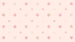 Digital Art Rose Gold Star Desktop Pink Aesthetic Wallpaper