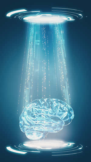 Digital Brain Teleportation Concept Wallpaper