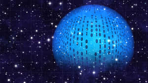 Digital Data Globein Space Wallpaper