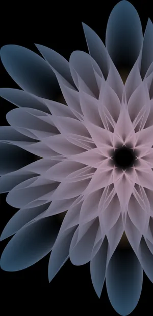 Digital Flower Minimalist Android Wallpaper