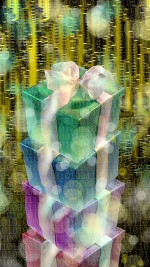 Digital Gift Concept Abstract Wallpaper