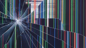 Digital Glitch Art Broken Screen Effect Wallpaper