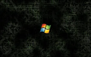 Digital Matrix Windows Logo Wallpaper