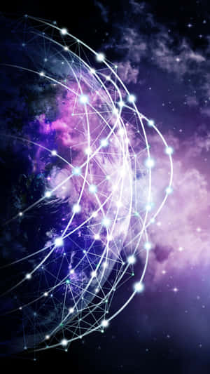 Digital Network Galaxy Abstract Wallpaper