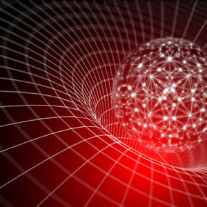 Digital Network Grid Sphere Wallpaper