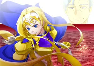 Digital Painting Of Alice Zuberg From Sword Art Online Wallpaper