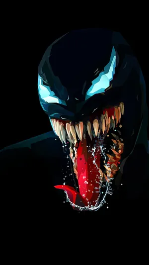 Digital Painting Venom Iphone Wallpaper