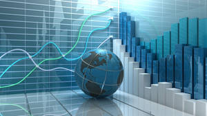 Digital Portrayal Of The Stock Market Wallpaper