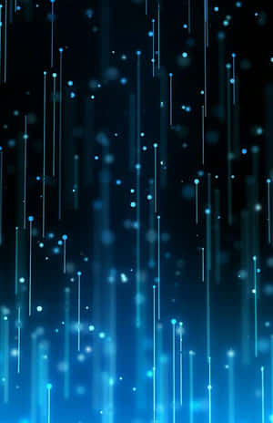 Digital Rain Abstract Background Wallpaper