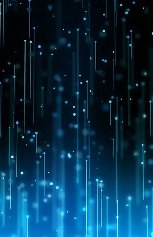 Digital Rain Abstract Background Wallpaper