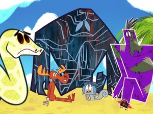 Digital Representation Of Rocky And Bullwinkle Wallpaper