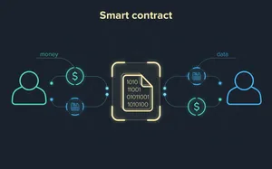 Digital Smart Contract Wallpaper