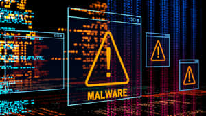 Digital Threat Concept: Malware Attack Wallpaper