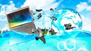 Digital World Connectivity Art Wallpaper