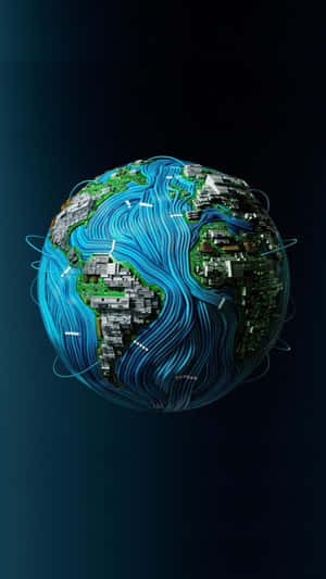 Digitalized_ Earth_ Concept_ Art Wallpaper