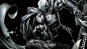 Digitally Enhanced Moon Knight Wallpaper