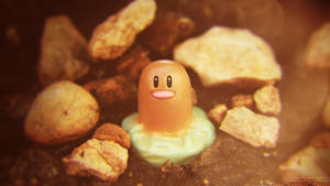 Diglett Half-body Deep In The Ground Wallpaper